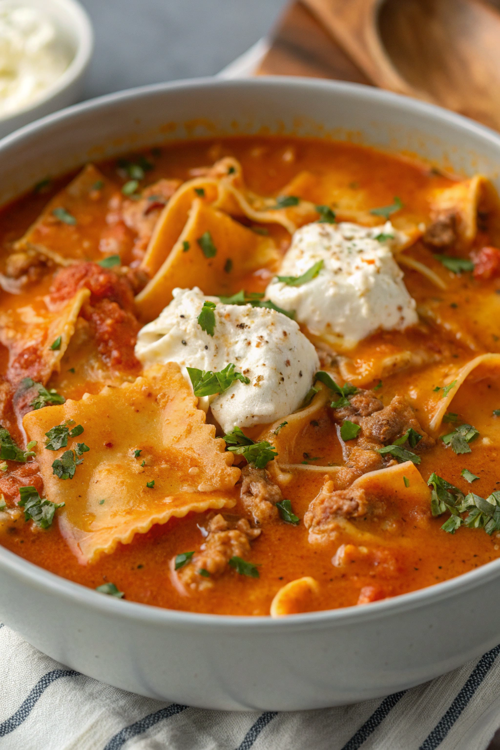 Creamy Lasagna Soup Recipe