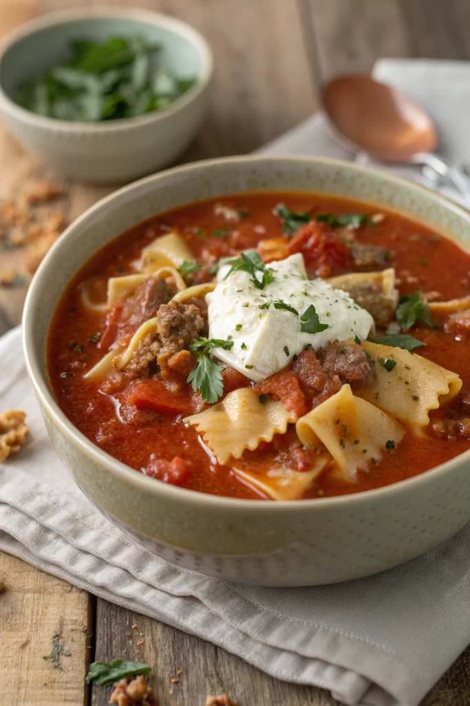 Gluten Free Lasagna Soup Recipe
