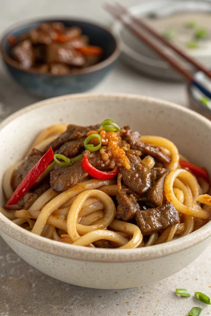 Tasty Beef Udon Stir Fry Recipe