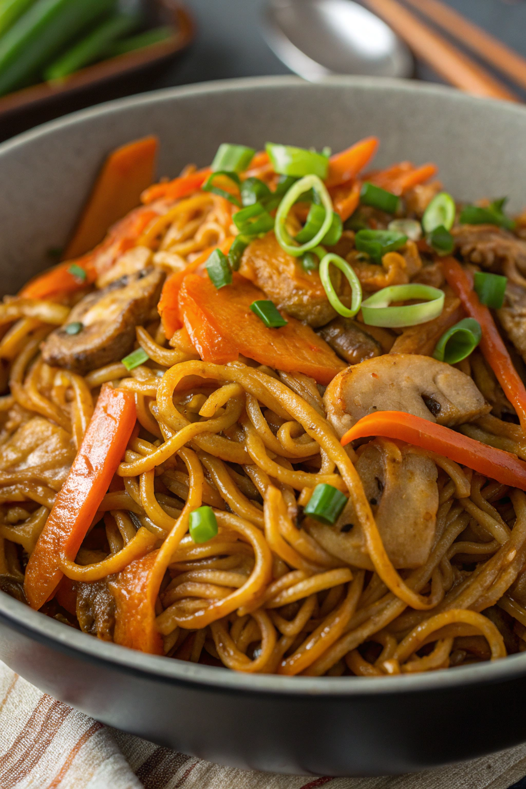 Yaki Udon with Shrimp Recipe