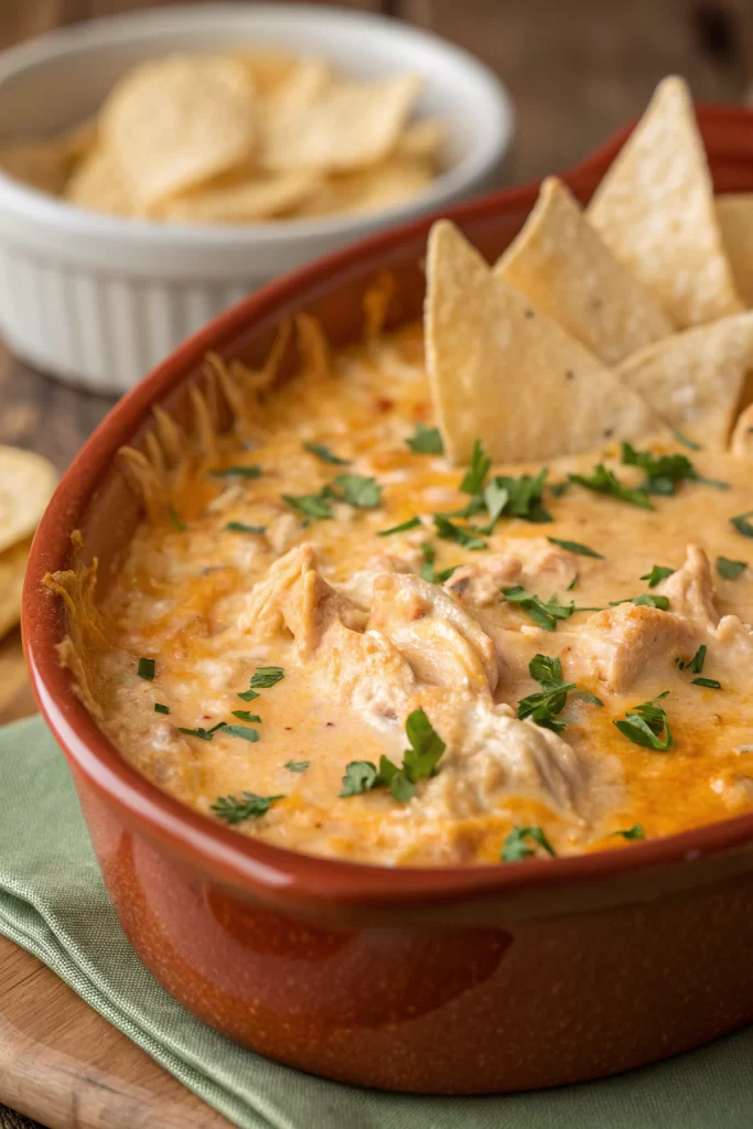 Cheesy Crock Pot Buffalo Chicken Dip Recipe