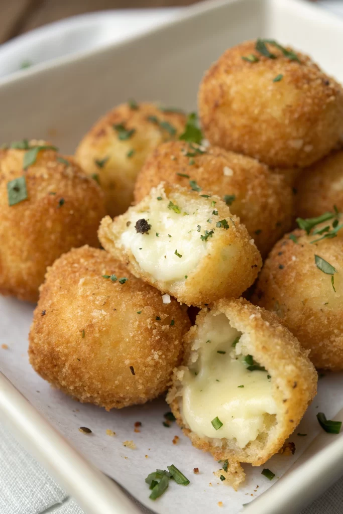 Easy Cheesy Parmesan Mozzarella Bites Recipe