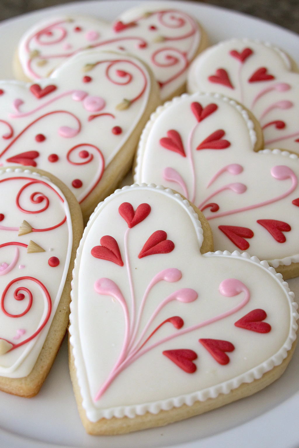 Heart Cookies Decorated Royal Icing Recipe