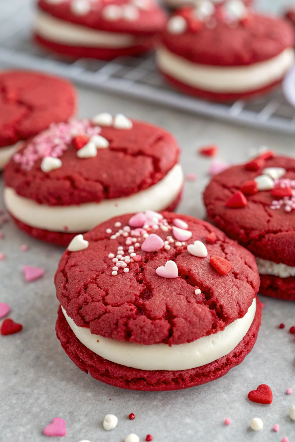 Valentine's Day Red Velvet Cookies
