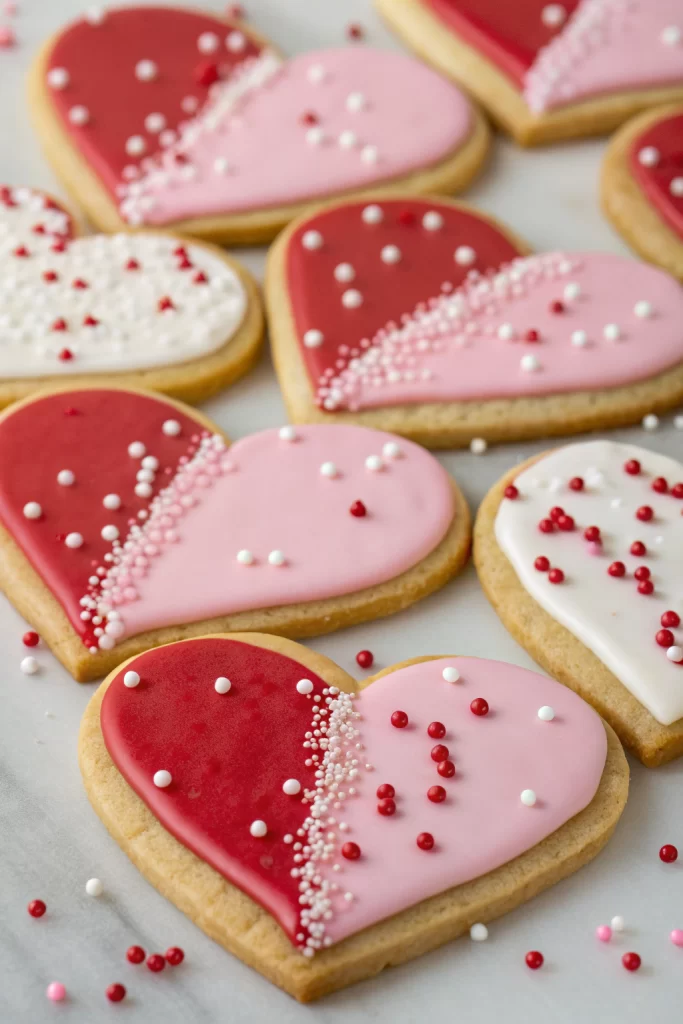 Valentine's Day Sugar Cookies with Royal Icing