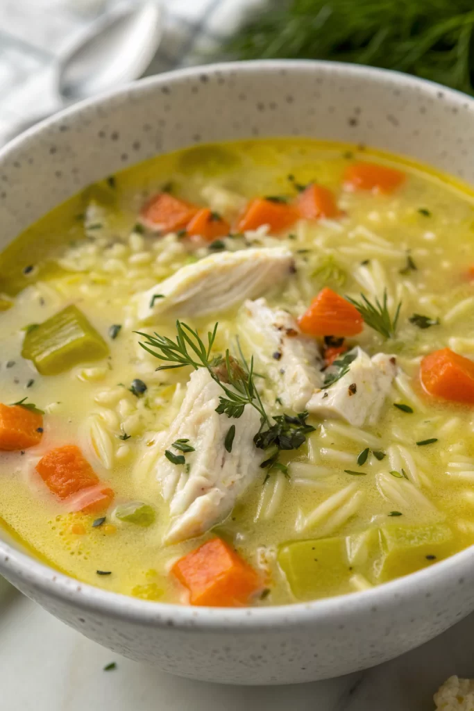 Avgolemono Greek Lemon Chicken Soup Recipe