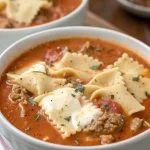 Easy Creamy Lasagna Soup Recipe