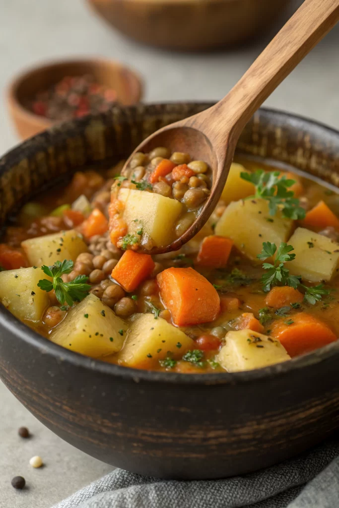 Hearty Lentil and Potato Soup Recipe