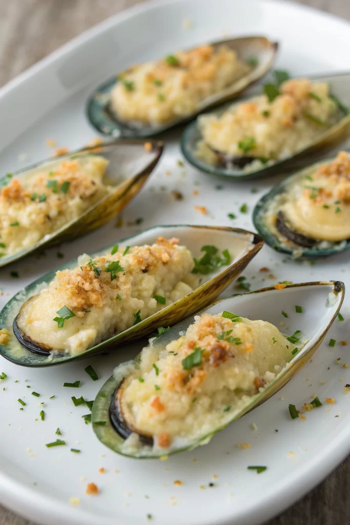 Stuffed Baked Mussels Recipe