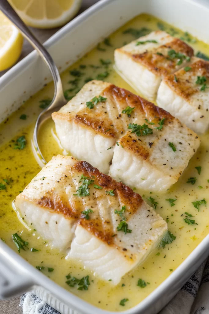 Tasty Lemon Garlic Butter Cod Recipe