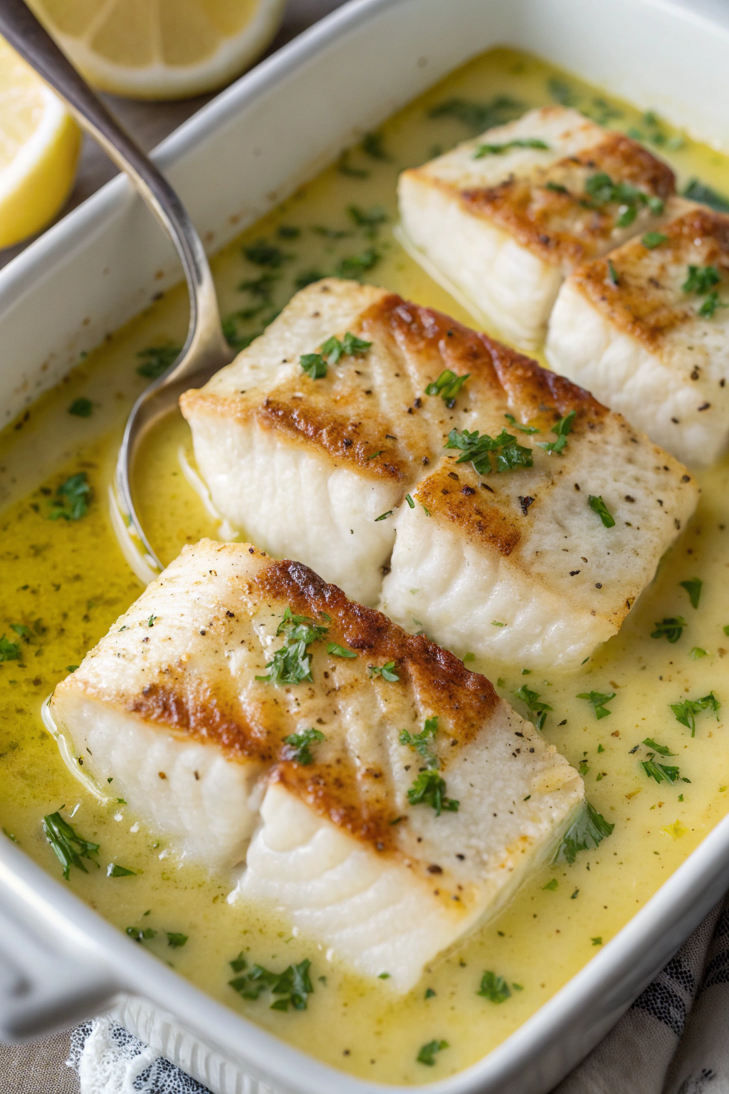 Tasty Lemon Garlic Butter Cod Recipe