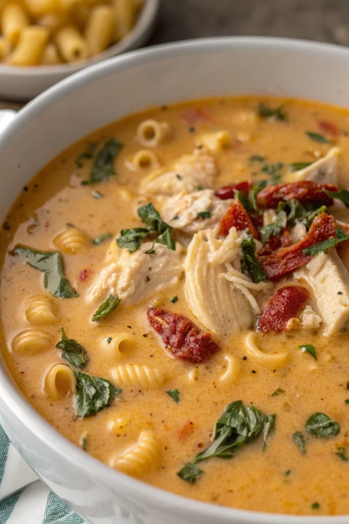 Tuscan Creamy Marry Me Chicken Soup Recipe