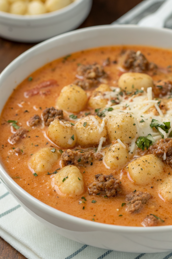 Creamy Italian Sausage Gnocchi Soup Recipe