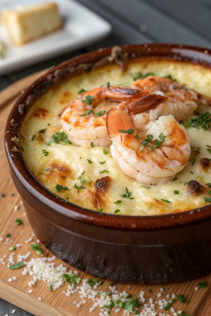 Creamy Seafood Gratin with Scallops Shrimp