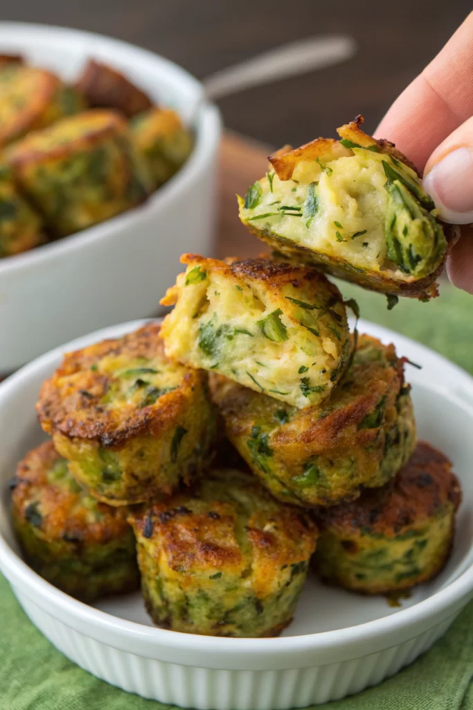 Crispy Baked Zucchini Tots Recipe