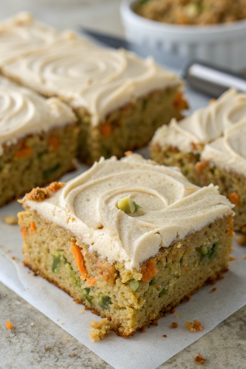 Frosted Zucchini Spice Bars Recipe