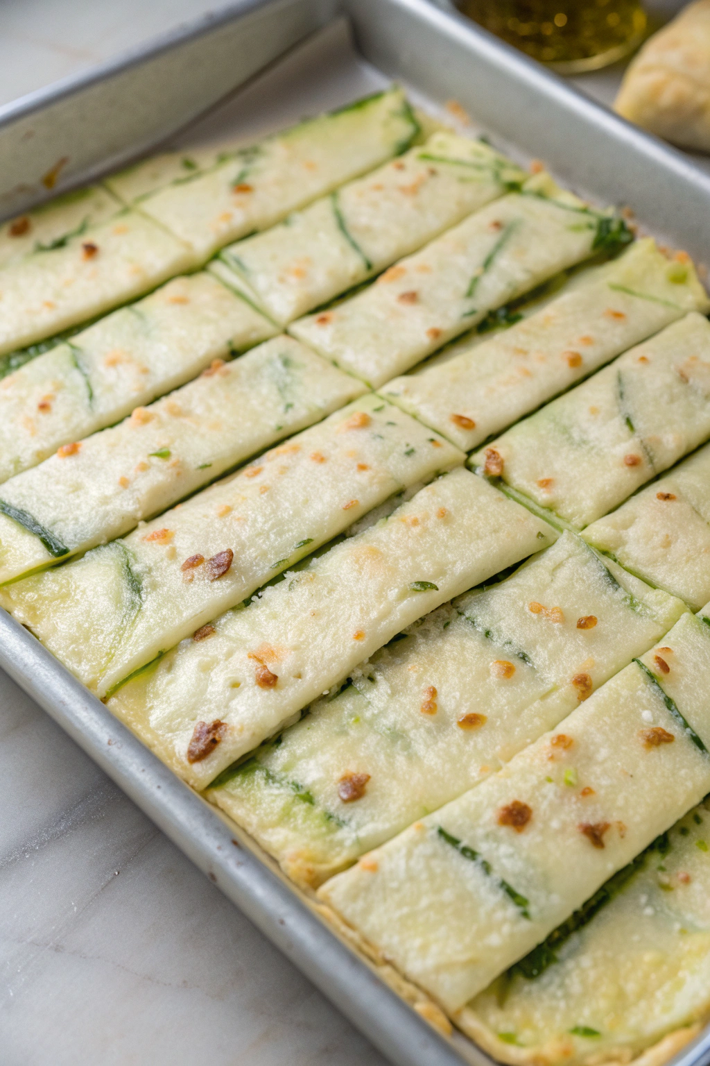 Guilt-Free Cheesy Zucchini Breadsticks Recipe