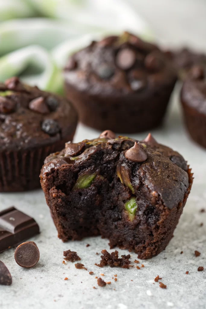 Healthy Chocolate Zucchini Muffins Recipe
