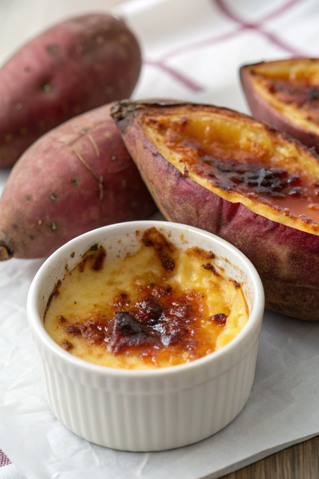 Japanese Sweet Potato Creme Brulee Recipe