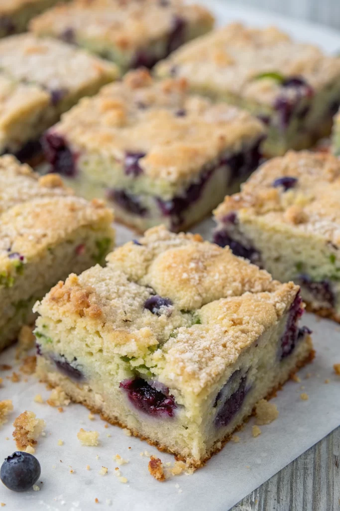 Moist Blueberry Zucchini Bars Recipe