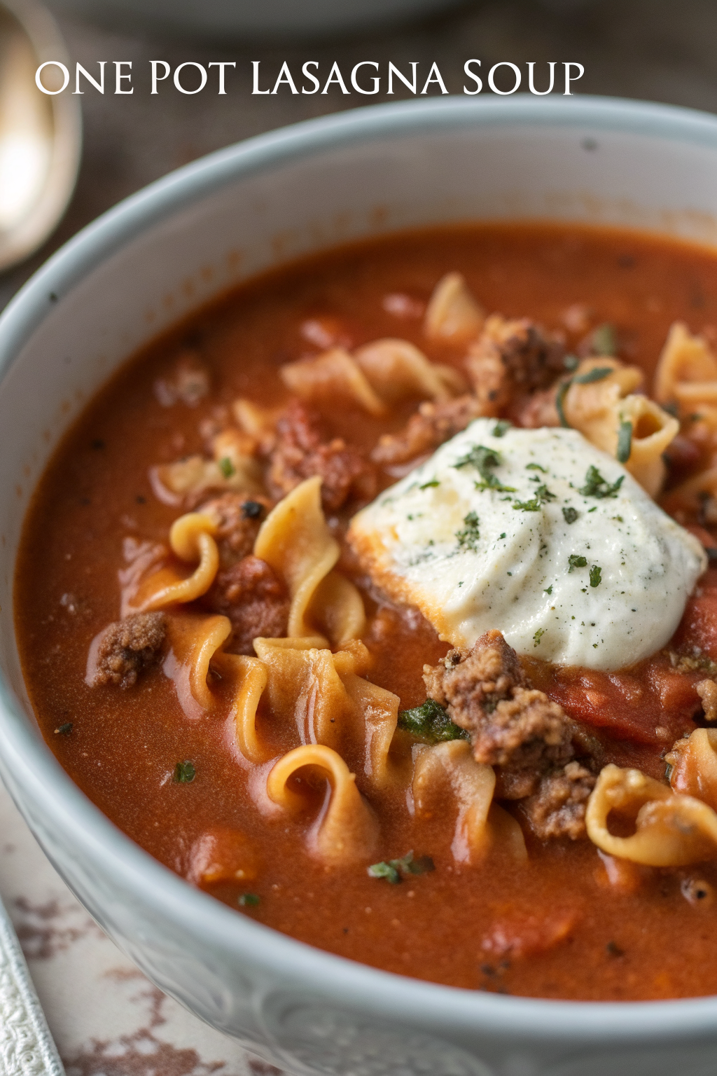 One-Pot Lasagna Soup Recipe
