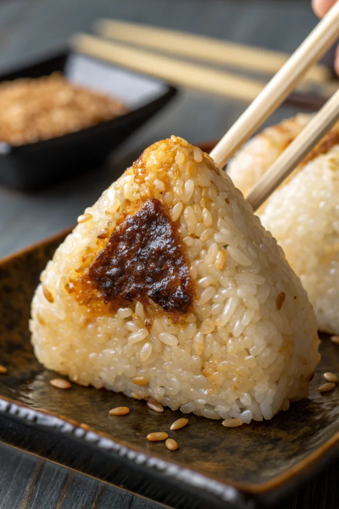 Yaki Onigiri Japanese Grilled Rice Balls Recipe