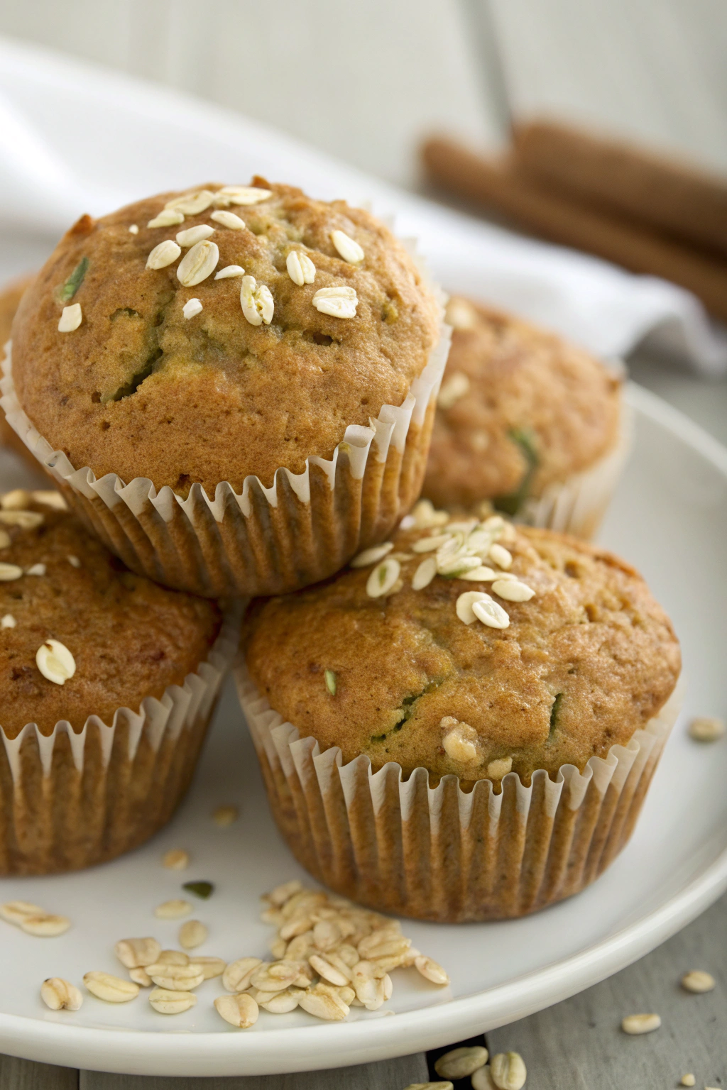 Zucchini Oatmeal Muffins Recipe