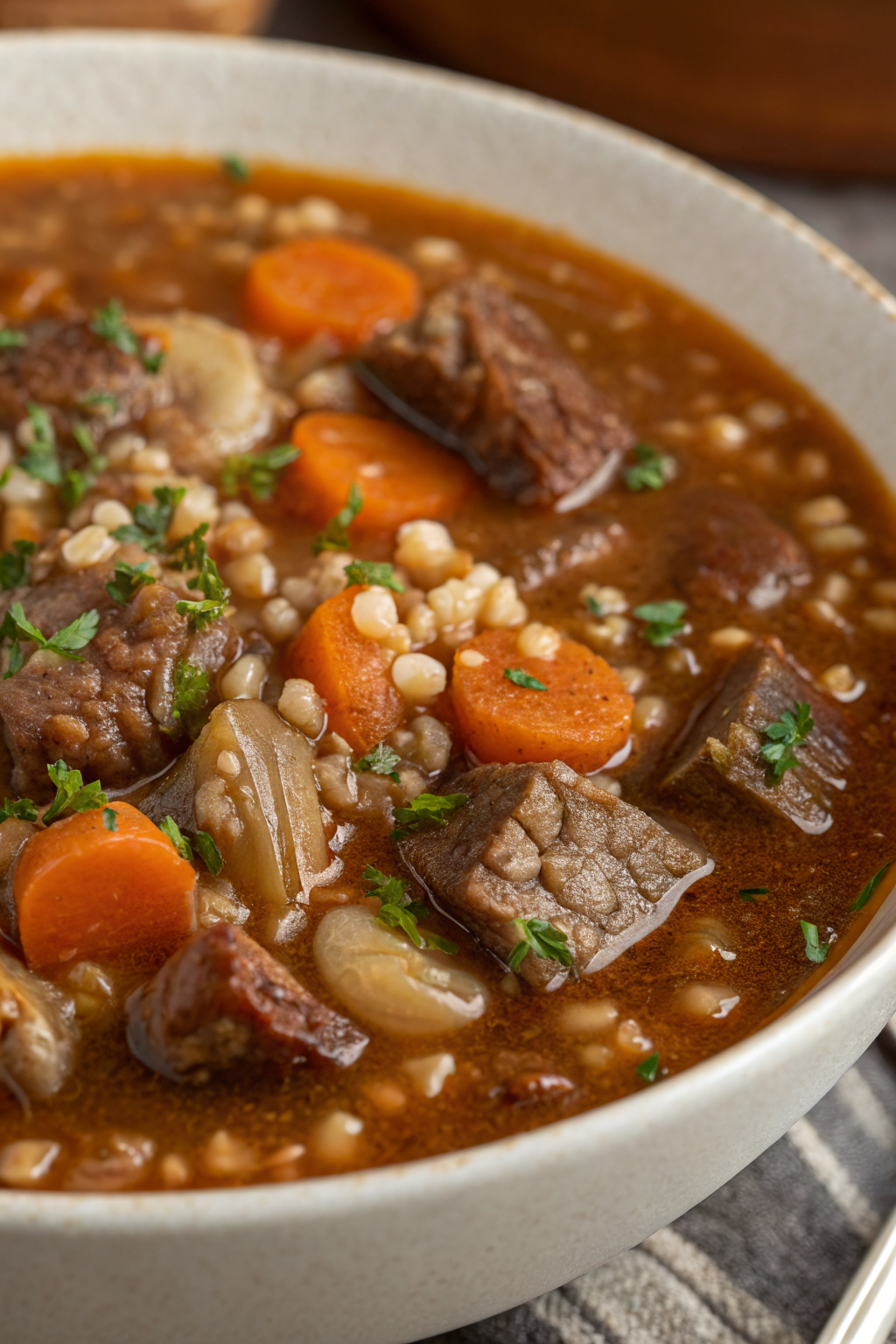 Beef Barley Soup Recipe