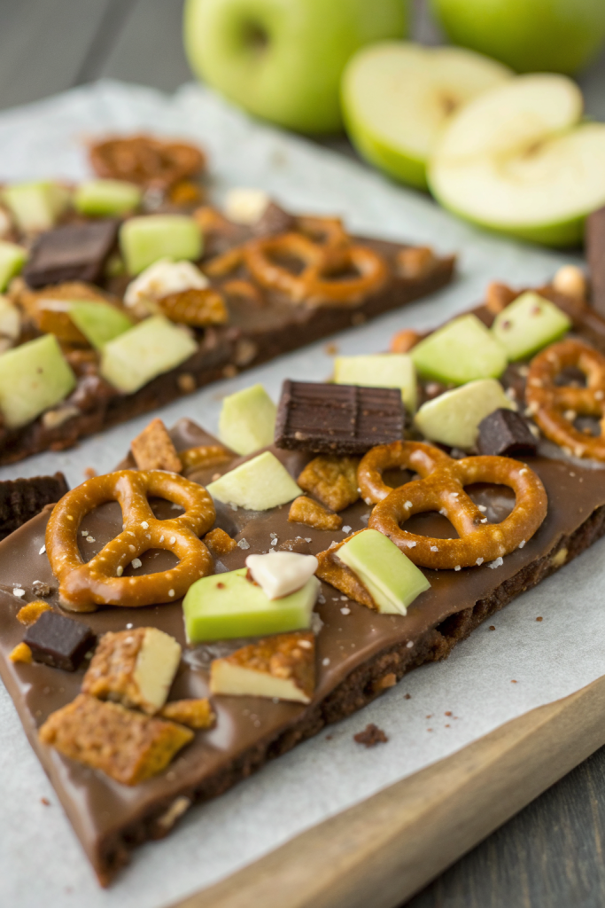 Caramel Apple Pretzel Bark Recipe