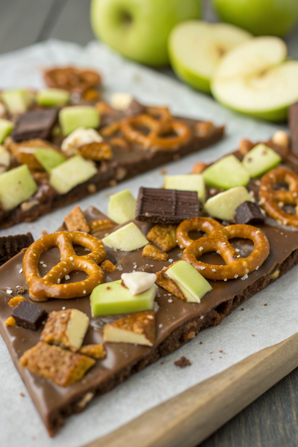 Caramel Apple Pretzel Bark Recipe