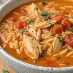 Chicken Orzo Tomato Soup Recipe