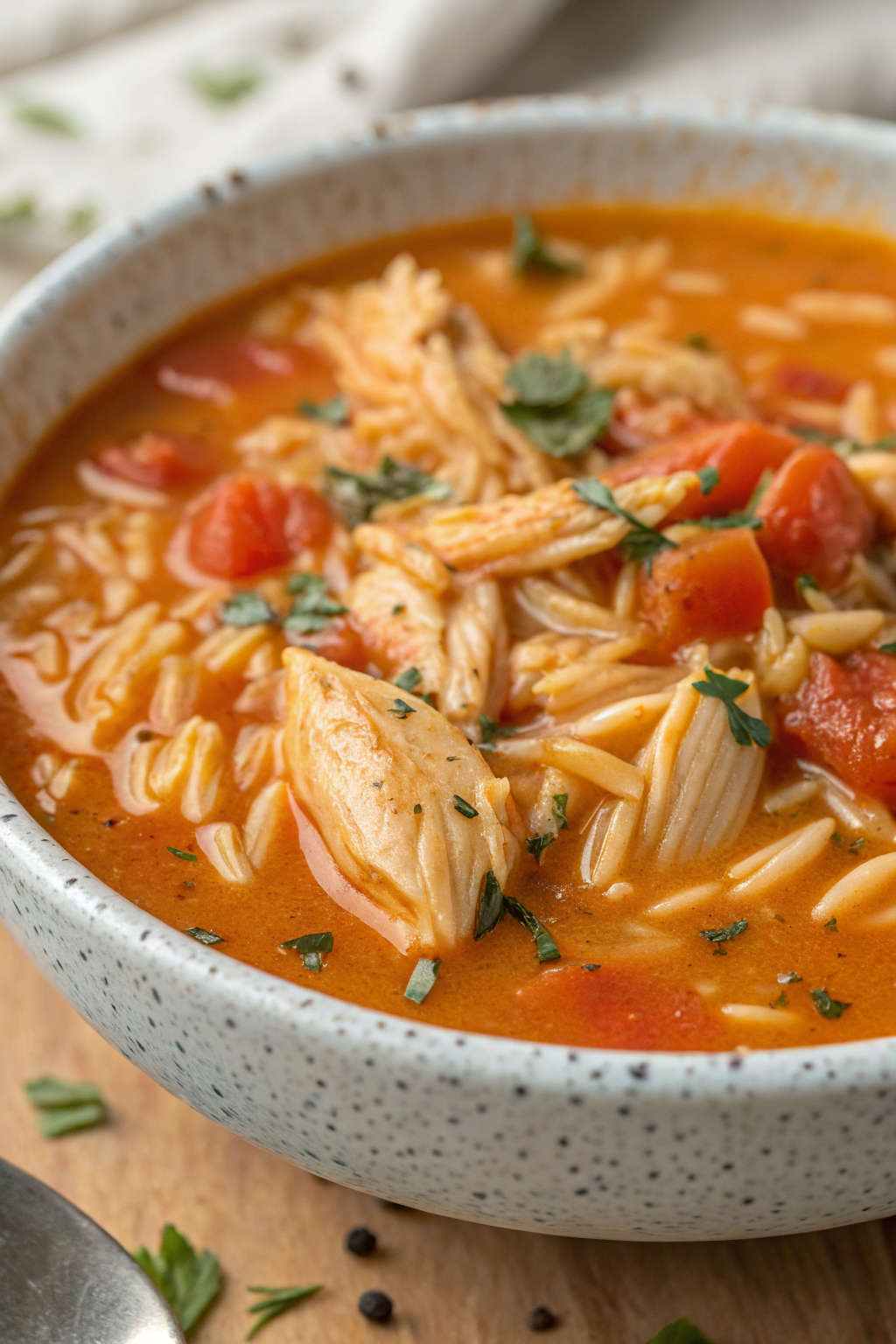 Chicken Orzo Tomato Soup Recipe