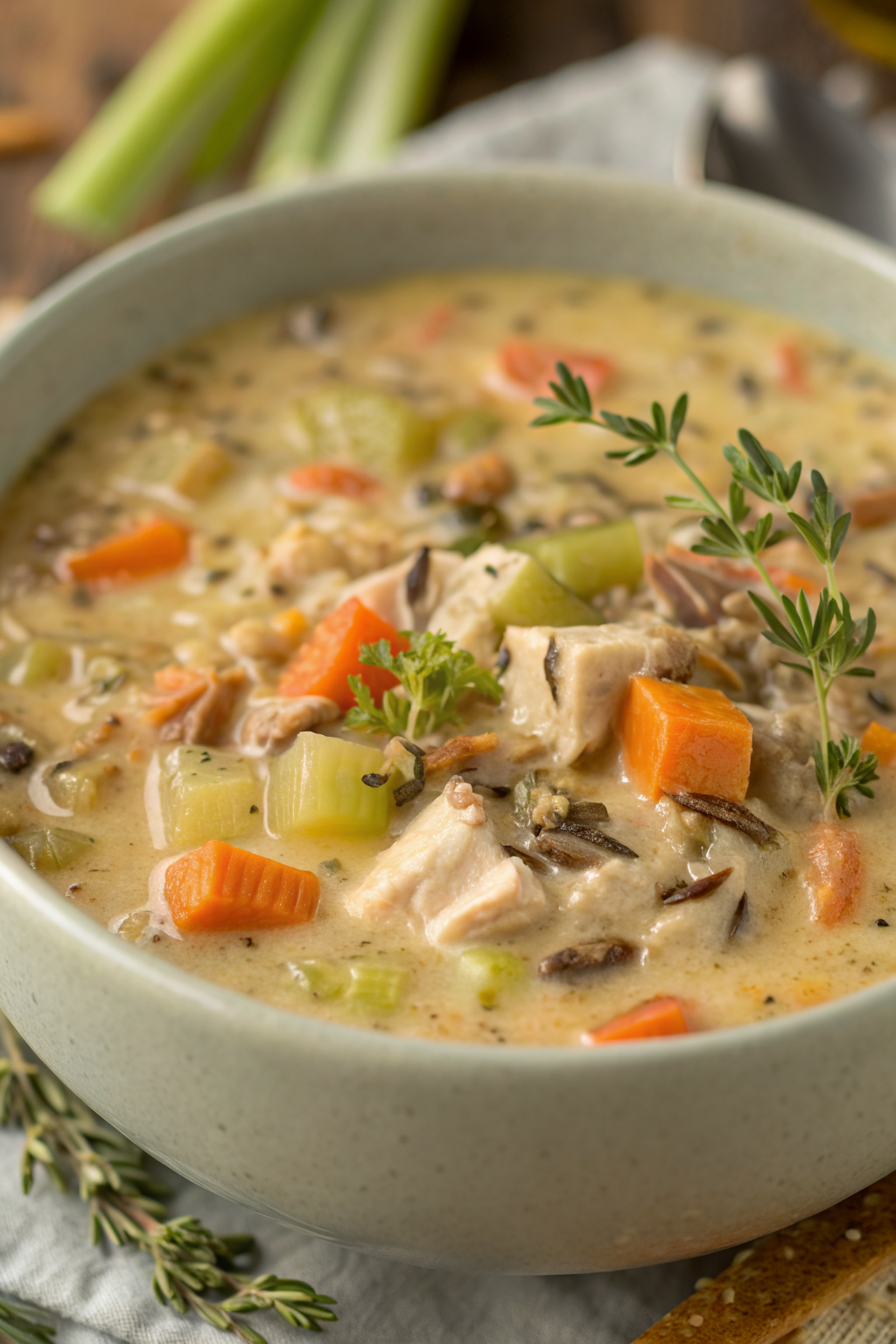 Creamy Turkey Wild Rice Soup Recipe