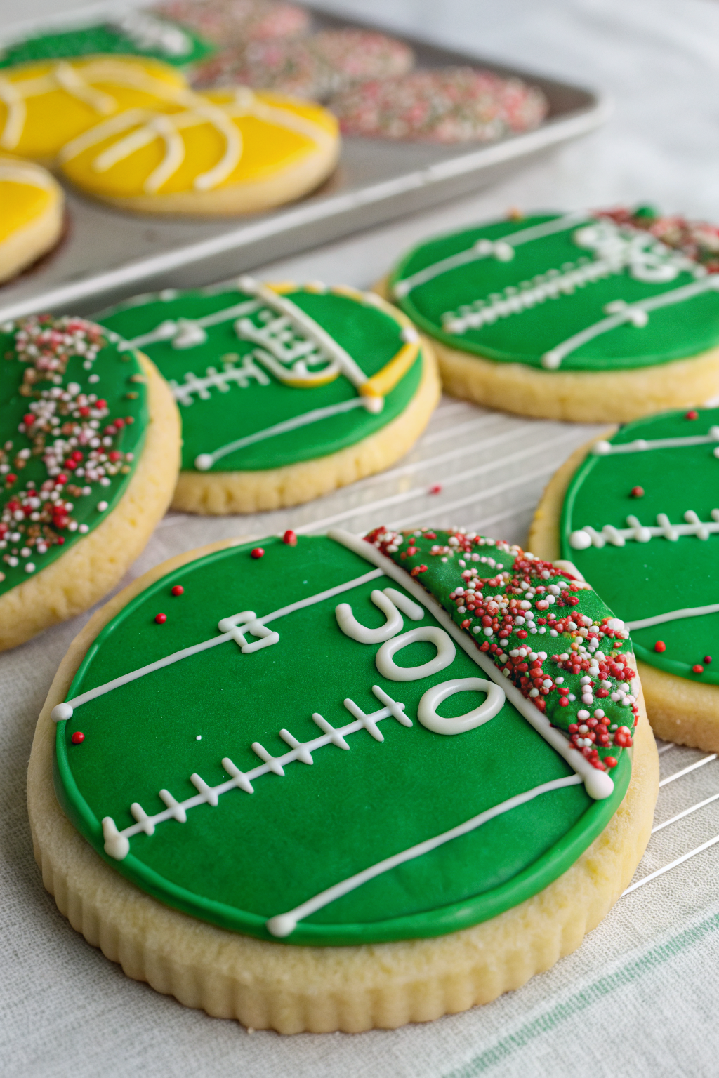 Football Stadium Sugar Cookies Recipe