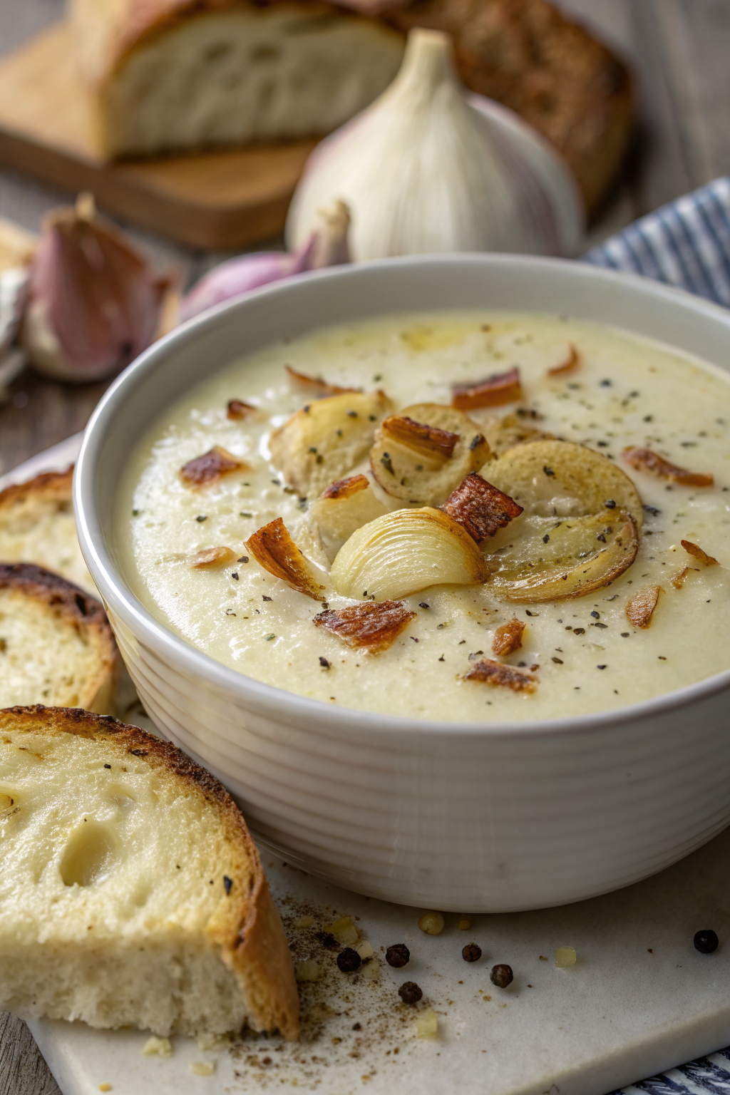 French Garlic Soup Recipe