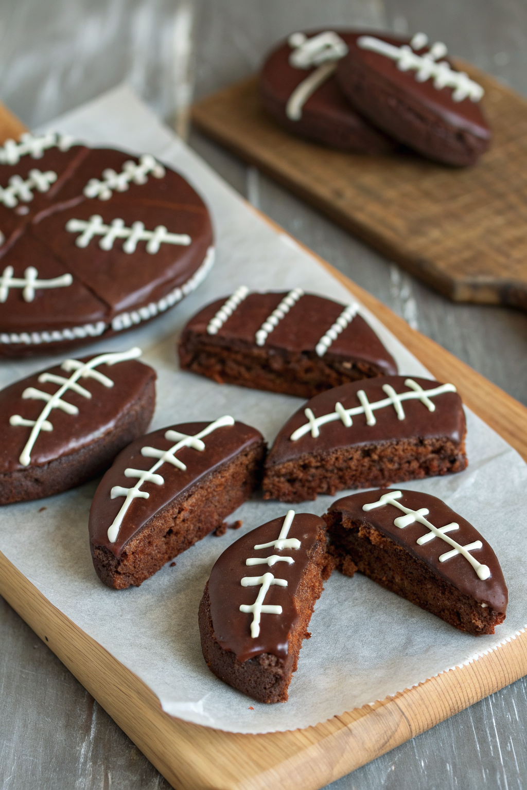 Fudgy Football Brownies Recipe