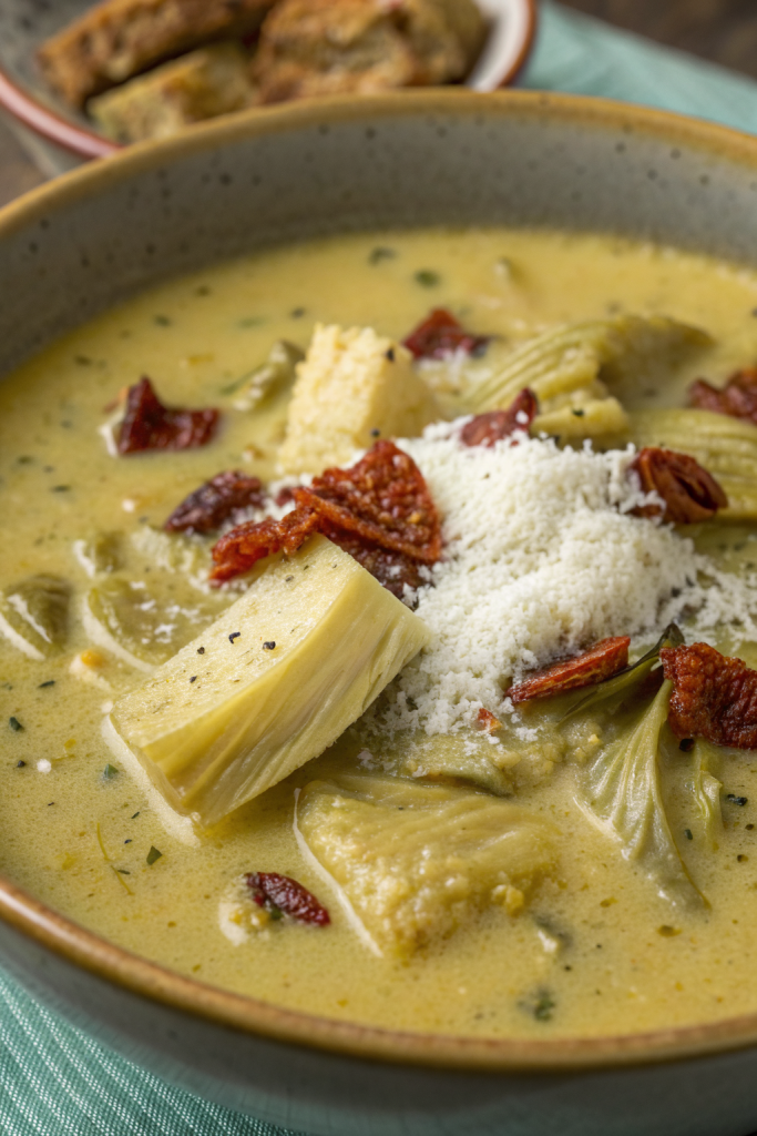 Healthy Tuscan Artichoke Soup Recipe