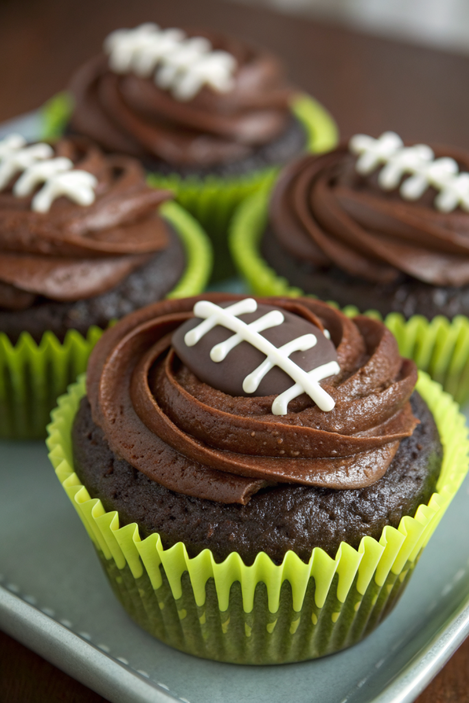 How To Make Football Cupcakes