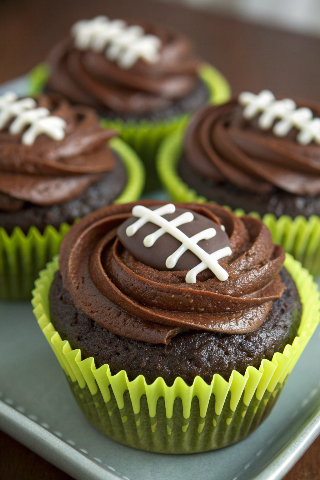 How To Make Football Cupcakes