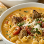 Parmesan Italian Sausage Ditalini Soup Recipe