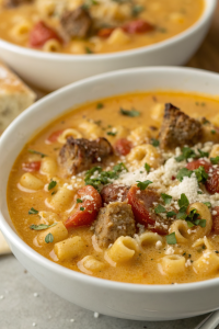 Parmesan Italian Sausage Ditalini Soup Recipe