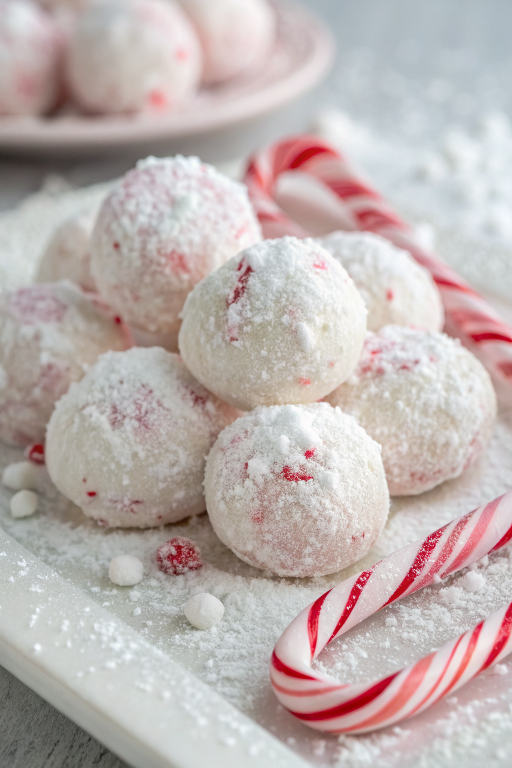 Peppermint Snowball Cookies Recipe