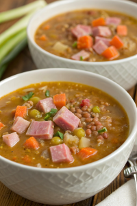 Scottish Ham & Lentil Soup Recipe