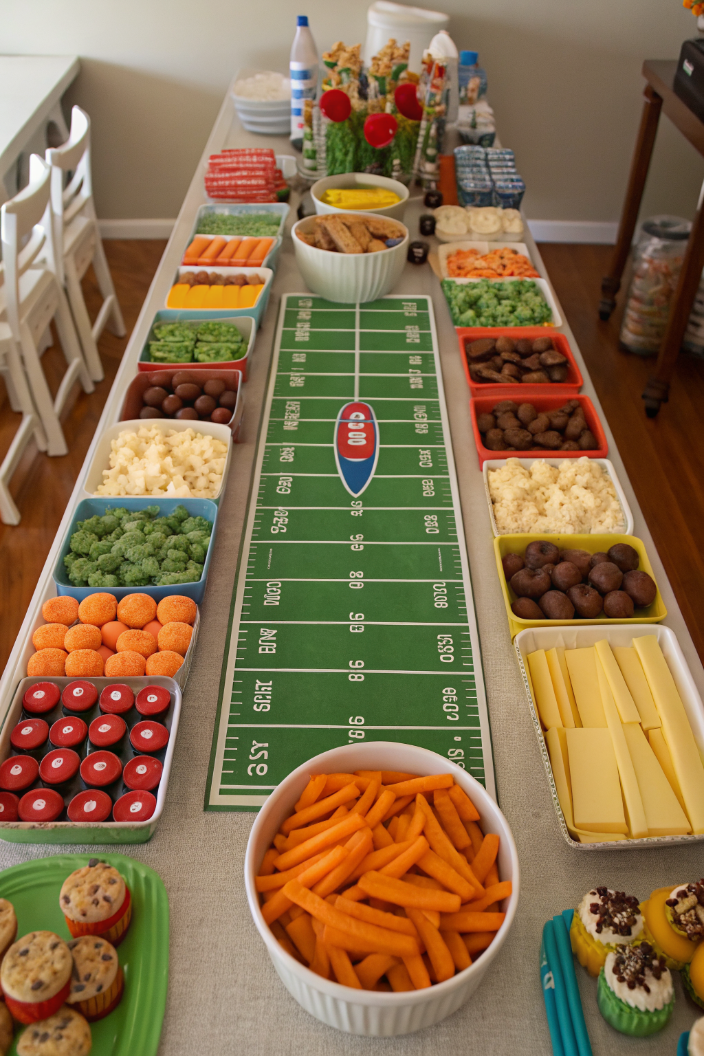 Super Bowl Charcuterie Football Stadium