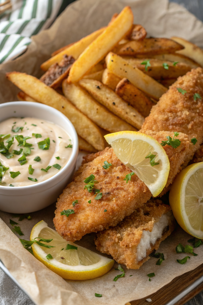 Air Fryer Fish and Chips Recipe