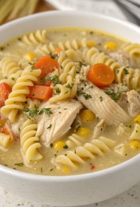 Creamy Chicken Noodle Soup Recipe