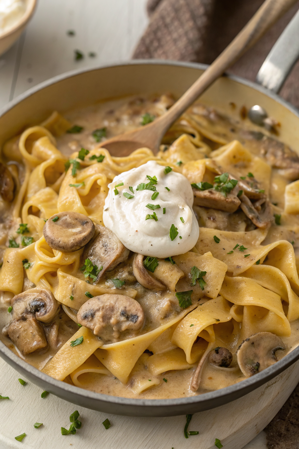 Creamy Mushroom Stroganoff Recipe