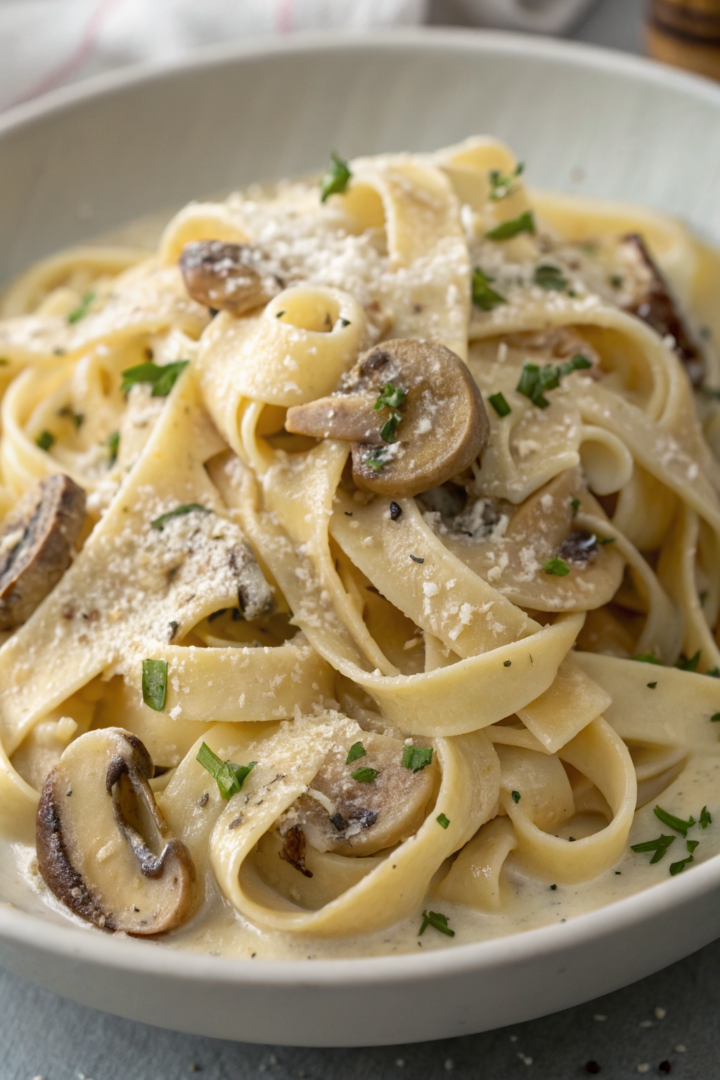 Creamy Mushroom Tagliatelle Recipe