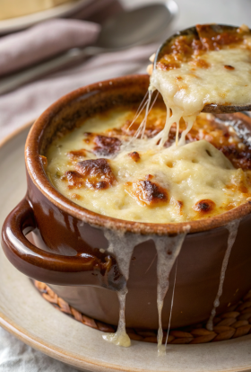 Easy Slow Cooker French Onion Soup Recipe