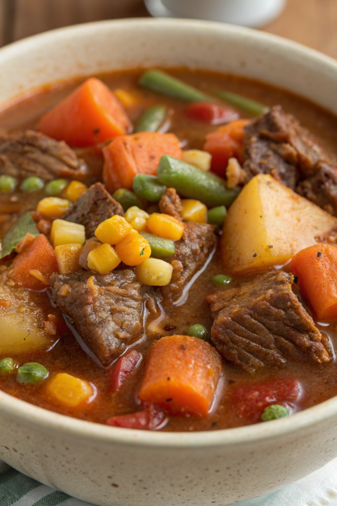 Homemade Vegetable Beef Soup Recipe